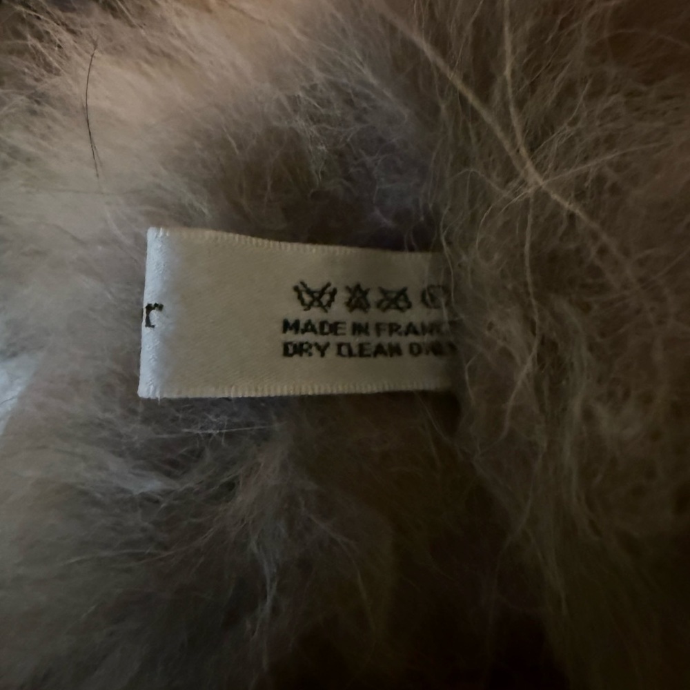 “Christian Dior Genuine Fur Stole Scarf Wrap • Tan/ black Fox Fur Scarf Boa - Picture 3 of 16